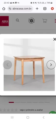 Mesa quadrada abracasa