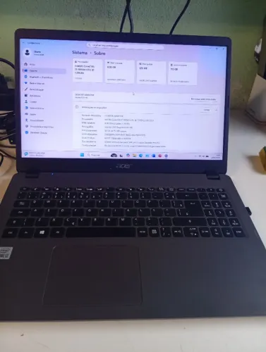 Notebook Acer Aspire Intel Core i3 Decima Geração 1005G1 8 GB SSD 120 GB 15,6"