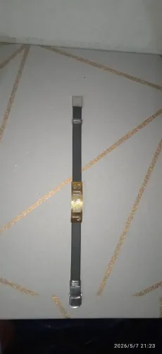 Pulseira masculina de silicone com placa de aço inoxidável 
