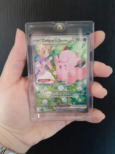 Clefairy ex da Lílian 184/159 Full Art Pokémon Original + Case Acrílico