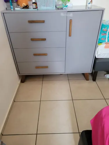 Cômoda Cinza infantil 