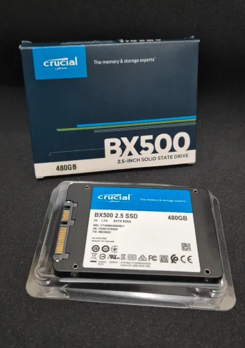 SSD Crucial BX500 480GB SATA III 2.5 com Caixa Original