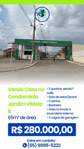 Vendo Casa no Condomínio Jardim Vitória B