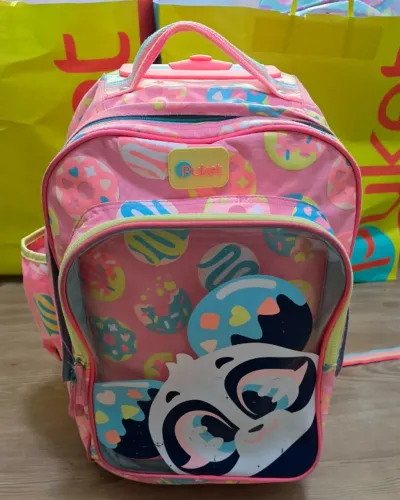 Mochila Puket Grande com rodinha Panda