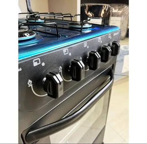 Fogão de Piso Braslar New Sirius 4 Bocas Preto (PREÇO A NEGOCIAR)