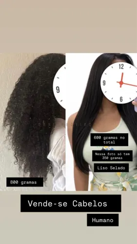 Mega Hair - Humano - A venda - Liso e cacheado
