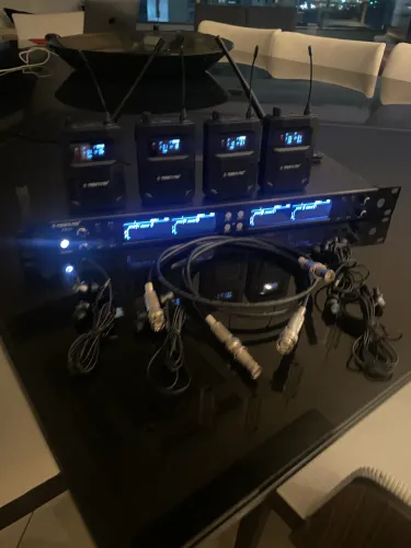Retorno sem Fio de palco - 4 vias individuais