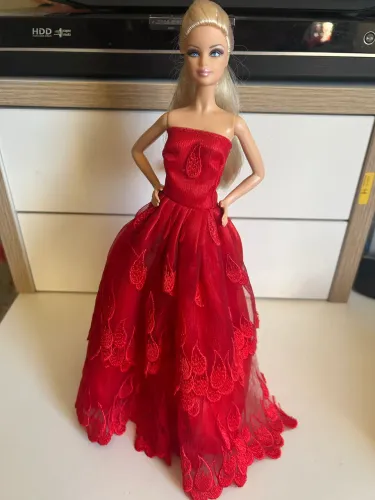 Vestido Barbie - vermelho 