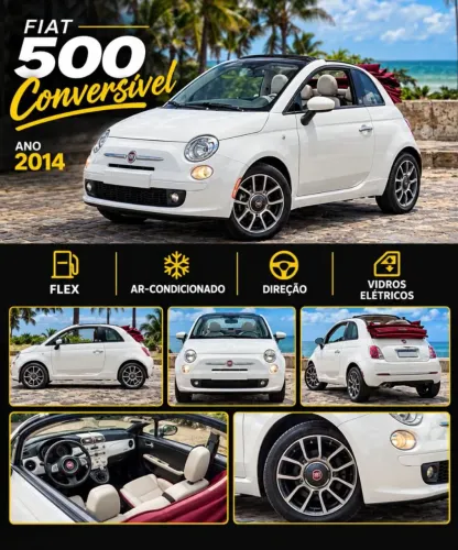 Fiat 500 Cabrio Flex 1.4 8V Mec. 2014