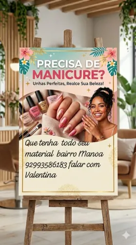 O salão JVL está contratando manicure