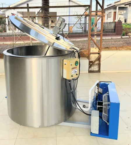 Tanque Inox 500 Litros Tina Resfriador de Leite Caldas Sucos sorvetes