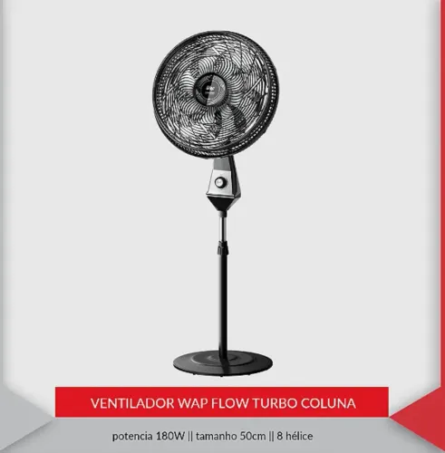Ventilador de coluna turbo. 40cm