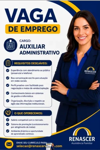 Vaga auxiliar administrativo 