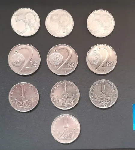 Moedas da República Tcheca (15 moedas)