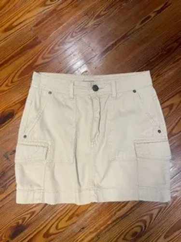 Minissaia Cargo Bege Pool Jeans (Riachuelo) - Tam 36 - Perfeito Estado