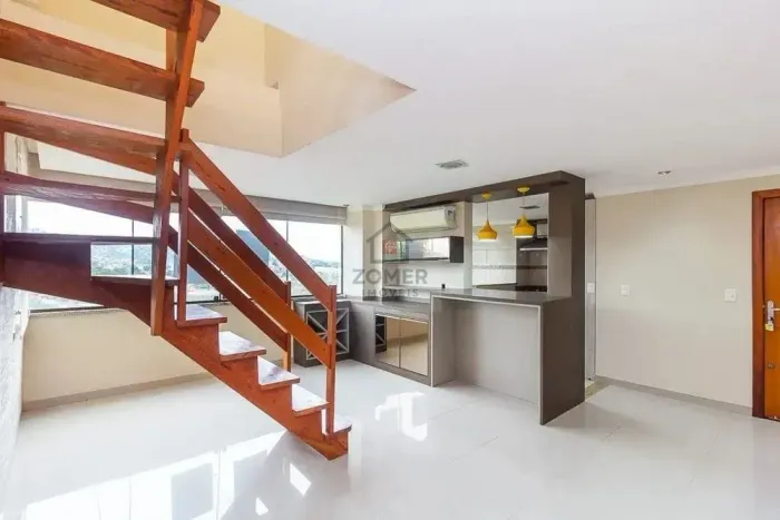 Cobertura Duplex 124 metros 2 quartos 1 vaga no bairro Cristal - Porto Alegre - RS