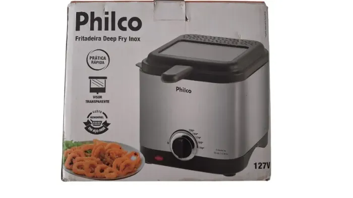 Fritadeira Philco Deep Fry 1.8L Inox 127V