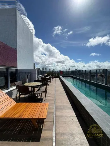 Flat 1Q 28m² Mobiliado, para Alugar em Tambaú - João Pessoa/PB
