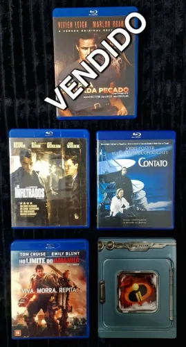 Blu-rays Contato, Os Incríveis 2, Os Infiltrados, No Limite do Amanhã, e Muito Mais.
