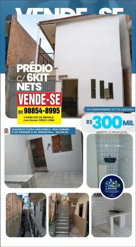 Prédio com 6 Kitnets, sua aposentadoria garantida.