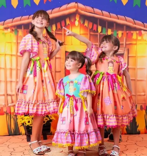 Vestido junino boneca