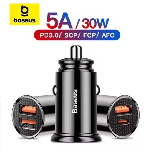 CARREGADOR VEICULAR BASEUS e ESSAGER
