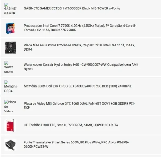 Computador Gamer PC