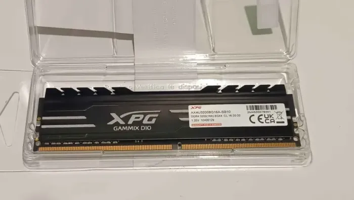 Memória Ram Xpg Gammix D10, 8gb, 3200mhz, Ddr4