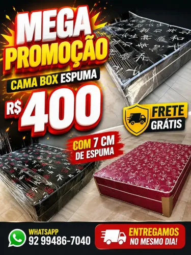 Mega promoção cama espuma 7cm