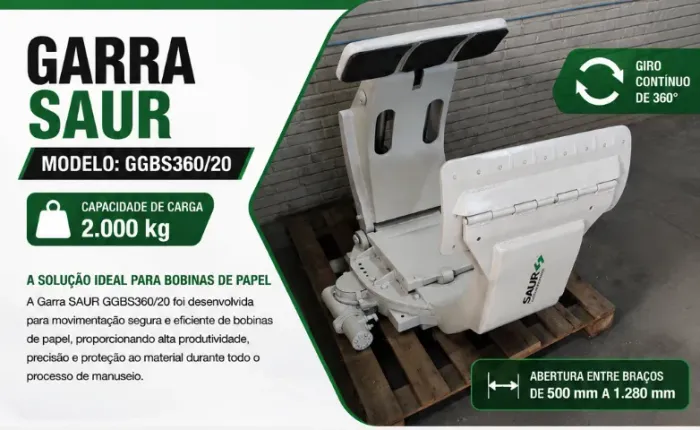 GARRA SAUR PARA BOBINAS DE PAPEL 