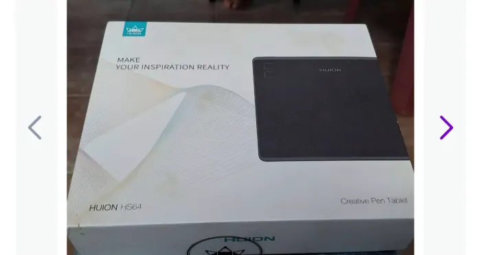 Mesa Digitalizadora Huion HS64 (Com Caixa e Caneta) - Semi Nova