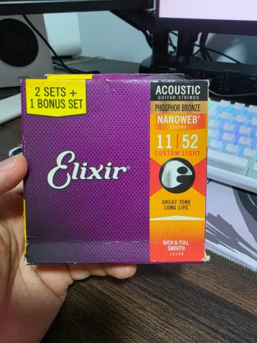 Corda Elixir Violão de aço Phisphor Bronze - Kit com 2