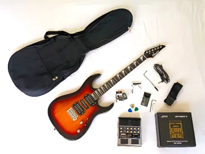 Guitarra elétrica Minsine MS-170 + Joyo Jam Buddy II
