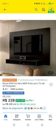 Rack para tv novo 