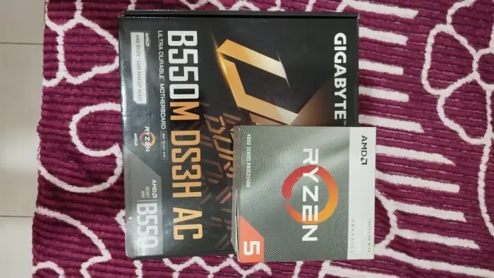 Processador Rixen 5 4600g + Palca mãe