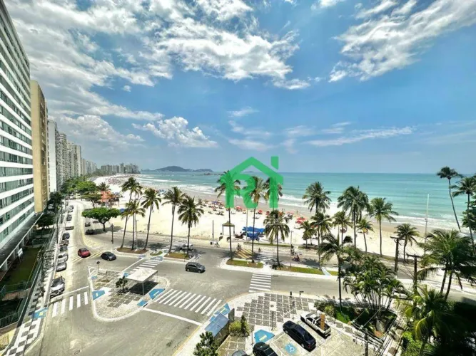 Apartamento frente mar, vista mar, 4 dormitórios,