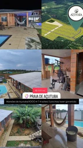 Mansões de Açutuba, 04 suítes, 2 piscinas!