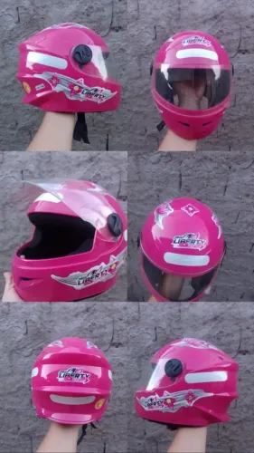 Capacete rosa infantil Tam 54