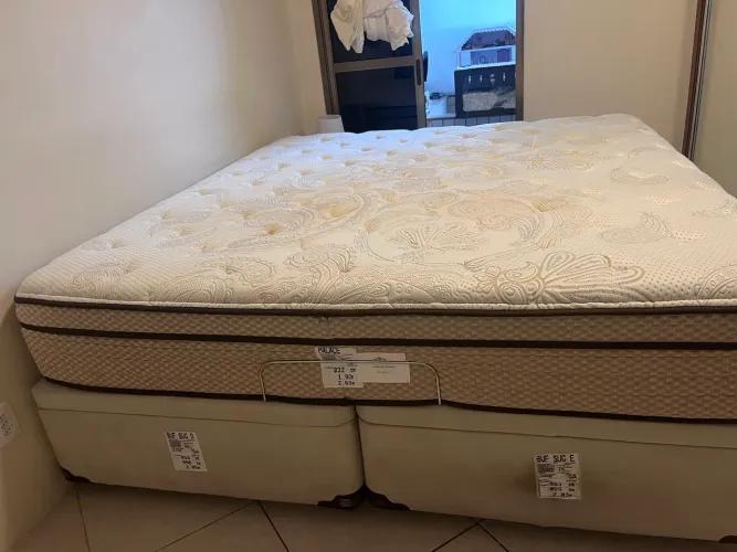 Cama box baú king Euro colchões 