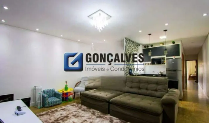 Apartamento 3 quartos (1 suíte) com varanda gourmet e 2 vagas Frente, Santo André (Paraís
