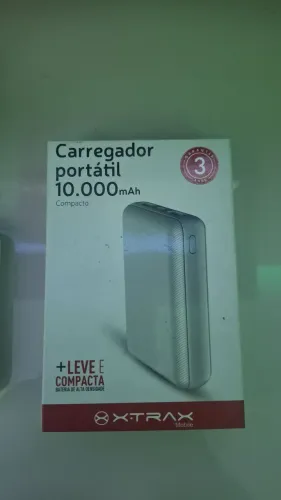 Novo e excelente carregador portátil
