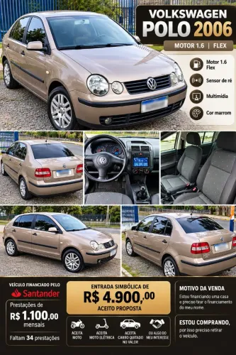 Volkswagen Polo Sedan 1.6 MI Total Flex 8V 4P 2006