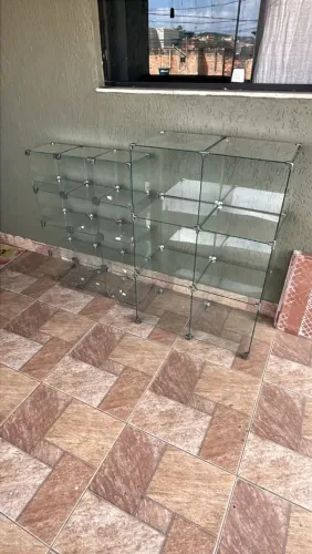 Prateleira de vidro 