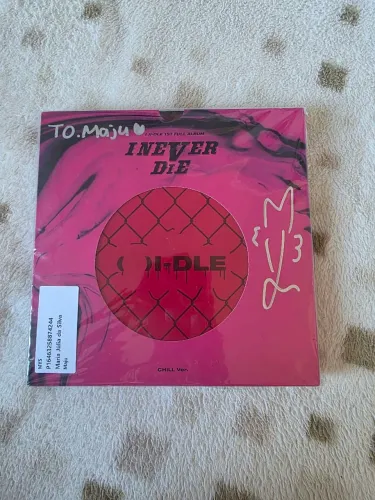 album i never die autografado pela miyeon gidle idle i-dle