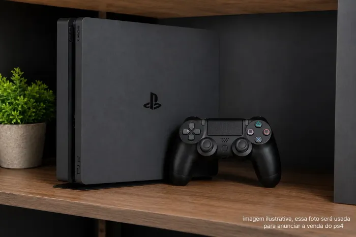 Ps4 1 TB um controle sem jogos