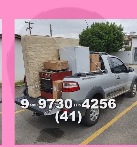 FRETE? FAÇO AGORA COM O ISAC NO 41/9730.4256? ACEITO CARTÃO E VIAGENS!