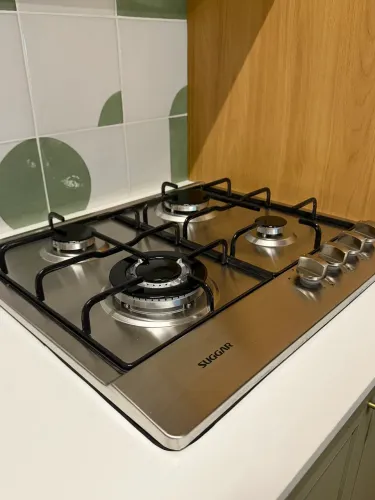 Cooktop Suggar 4 Bocas Convertido Gás encanado