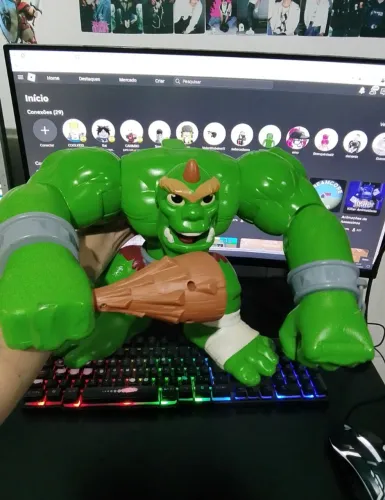 Boneco lindo gigante Ogro da Imaginext Fischer price