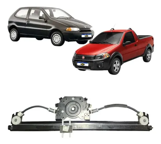 Máquina Vidro Elétrica Palio Strada 1996 A 2017 Direito
