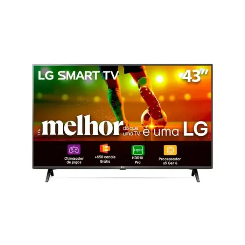 73820 Smart TV 43" LG Full HD 43LR6700PSA AI, 60Hz, Wi-Fi, 2 HDMI, Alexa